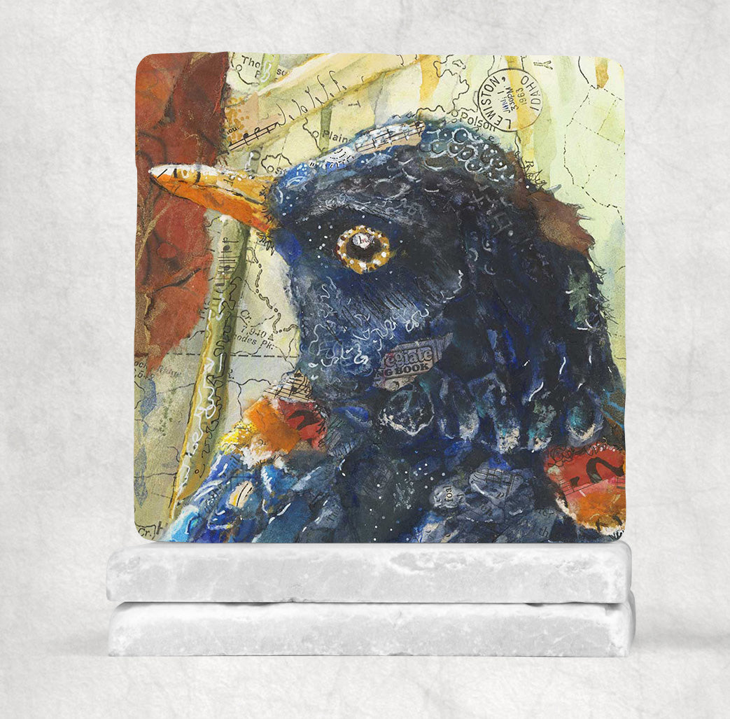 Blackbird Stone Coasters - 2 piece set