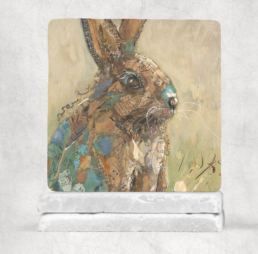 Brian the Bunny Stone Coasters - 2 piece set